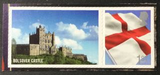 Gb 2009 Castles Of England (bolsover Castle) Ex Post Office Label Sheet Mnh