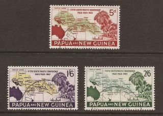 Papua Guinea 1962 Sg36/38 South Pacific Conference Set - Fine (jb7975)