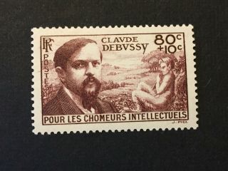 Yt N° 462/sc B87a Neuf/mint 80,  10c Claude Debussy