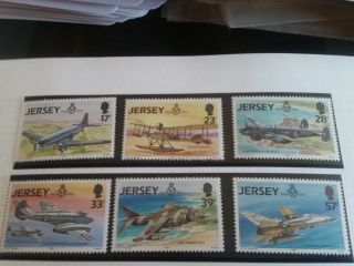 Jersey 1993 Sg 618 - 623 75th Anniv Of Royal Air Force Mnh