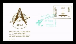 Us Covers Space Shuttle Challenger Sts 7 Female Astronaut Sally Ride
