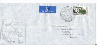 Falkland Islands 1972 First Overseas Airmail From Temporary Aerodrome