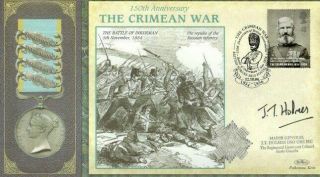 Benham Crimean War Fdc 12 - 10 - 04 Signed Maj Gen Jt Holmes Dso Mbe Mc F1