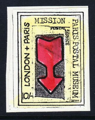 Post Strike 1971 Special Mission Courier 10s Red Bright Yellow Mng - Cinderella