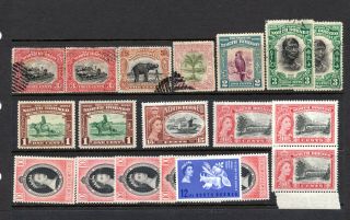 19 North Borneo Stamps British Protectorate Qeii 1930s 1950s Id 1795