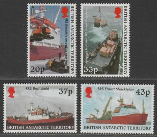 British Antarctic Territory 2000 Qeii Supply Ships Set Sg325 - 8 Cat £21 Bat