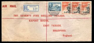 Gold Coast - 1949 Kgvi Registered Airmail Cover To England