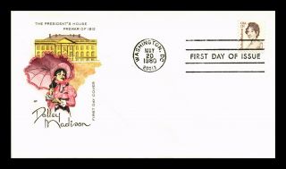 Dr Jim Stamps Us Dolley Madison First Day House Of Farnum Cover Washington Dc