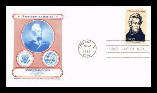 Dr Jim Stamps Us President Andrew Jackson First Day Cover Chicago Cover