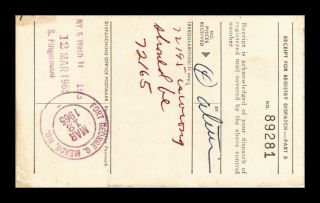 Dr Jim Stamps Us Fort George G Meade Maryland Railroad Postal Card
