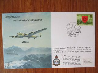 1981 Raf Cover,  Disbandment Of No 617 (dam Busters) Squadron,  Flown In Vulcan