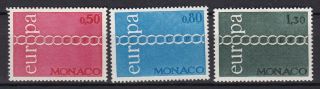 Monaco 1971 Europa Commemoratives (ref 29) Mnh