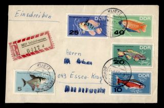Dr Who 1967 Germany Ddr Klietz Schonhausen Registered To Essen Fish E43730