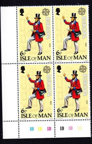 Isle Of Man Sc 152 Mnh Ll Pb 1979 Europa 19th Century Mailman