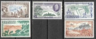 Southern Rhodesia 1953 Rhodes Centenary Postal Mnh Complete Set 2504