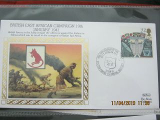 Benham Ww2 Silk Cover - British East African Campaign 1941