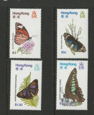 Hong Kong 1979 Butterflies Um/mnh Sg 380/3