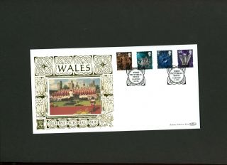1999 First Pictorial Issue Wales Benham Gold 500 Series Official Fdc