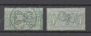 Lot 32 - Uk Revenues Judicature Fees With Perfins