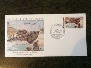 Westminster Fdc - World War Two - United States Marines Land On Peleliu 1944