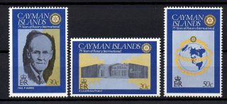 Cayman Islands 1980 Rotary International Mnh Set S.  G.  497 - 499
