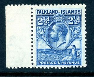 Falkland Islands 1929 2 1/2d Marginal Um/mnh