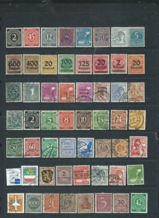 Germany Lot 4 Interesting Issues A Selection Of Small Stamps,  Good Range [757]