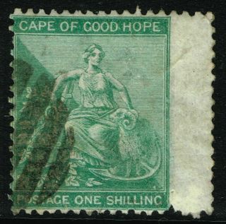 Sg 26a Cape Of Good Hope 1864 - 1s Green -