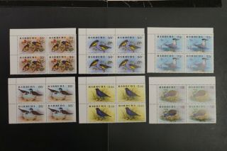 Barbuda 238 - 43 1976 Birds Set Vf Mnh X 4 Sets 2017 Cv$93.  60 (d036)