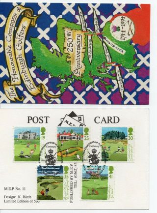 Gb 1994 Golf Card - Unusual - Sandwich Cancel