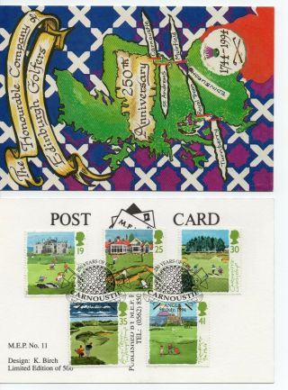 Gb 1994 Golf Card - Unusual - Carnoustie Cancel