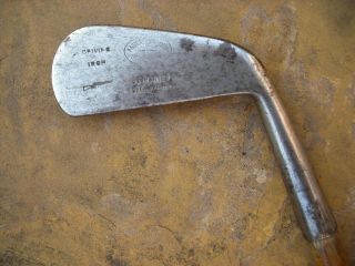 Hickory Shafted Driving Iron By Anderson And Blyth Of St Andrews: Hand Forged