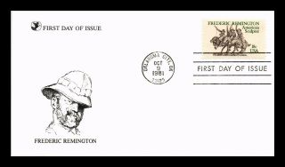 Dr Jim Stamps Us Frederic Remington American Sculptor Fdc Cover Oklahoma City