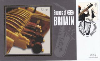 (26516) Gb Benham Fdc Sounds Of Britain Sitar Harpswell 2006
