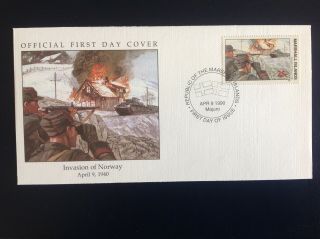 Westminster Fdc - World War Two - Raf Rn - The Invasion Of Norway 1940