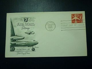 C60 1960 Jet Airliner Airmail Fdc - Artmaster Cachet - Unaddressed