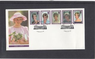 Gb 1998 Diana Princess Of Wales Commemoration Royal Mail Fdc Althorp Pictor Pmk
