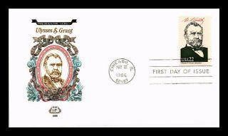 Dr Jim Stamps Us President Ulysses S Grant House Of Farnum Fdc Cover Chicago