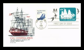 Us Cover Uss Constellation Postal Stationery Fdc Combo Naval