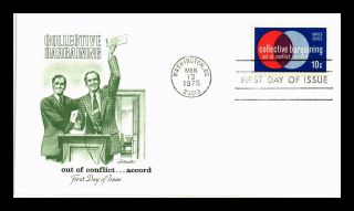 Us Cover Collective Bargaining Fdc Artmaster Cachet