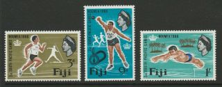 Fiji 1966 South Pacific Games Set Sg 356 - 358 Mnh.