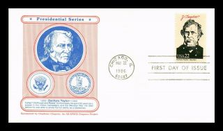 Dr Jim Stamps Us Zachary Taylor President First Day Cover Chicago