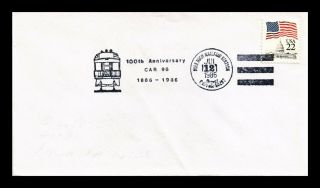 Dr Jim Stamps Us 100 Years Car 96 Mile High Railfair Event Cover Denver 1986