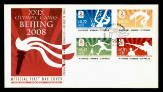 Dr Who 2008 Cyprus Beijing Olympic Games Fdc C137382