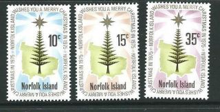Norfolk Island Sg165/7 1975 Christmas Mnh