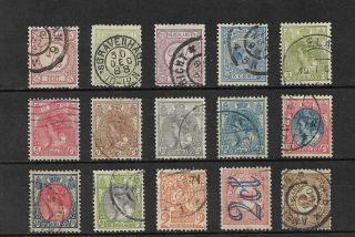 Sstamps Netherlands 15 Piece Old Netherlands Stamps T261