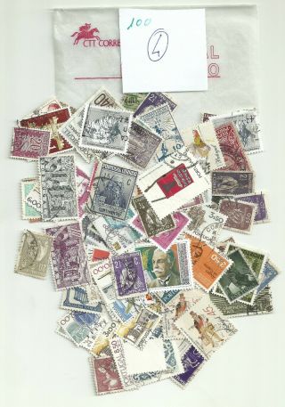 Portugal - 100 Stamps In Glassine 4