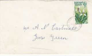 Falkland Islands 1975 Port Stanley To Goose Green Cover Vgc