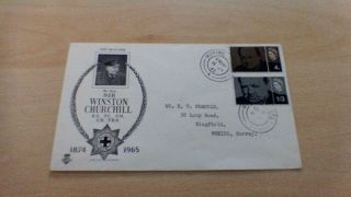 1965 Sir Winston Churchill First Day Cover - Woking Surrey