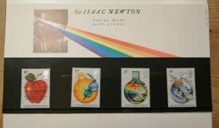 1987 Isaac Newton Presentation Pack 179 Very Fine Unmounted